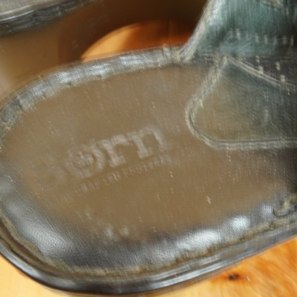 Born Dark Brown Leather Clogs Size 8 - Picture 3 of 8